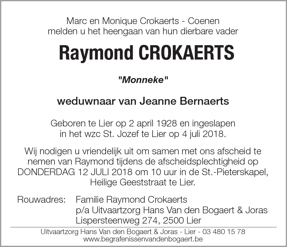 Raymond Crokaerts