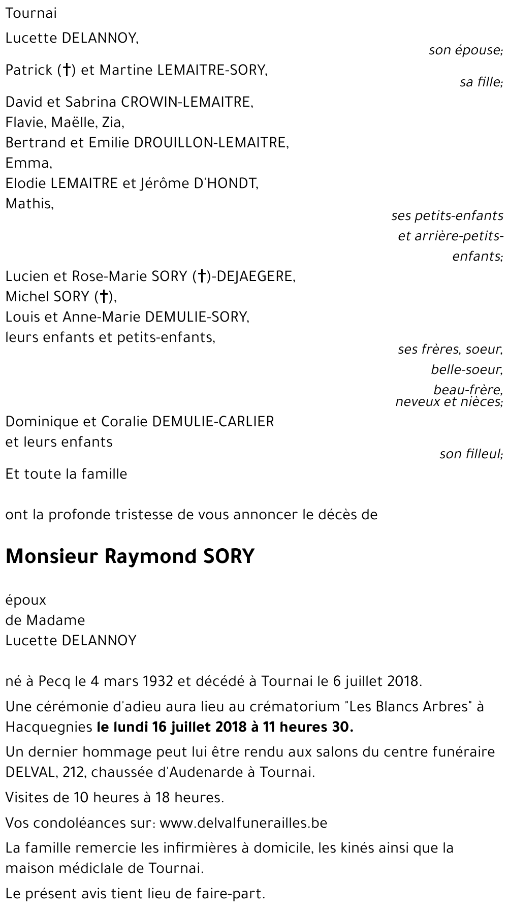 Raymond SORY