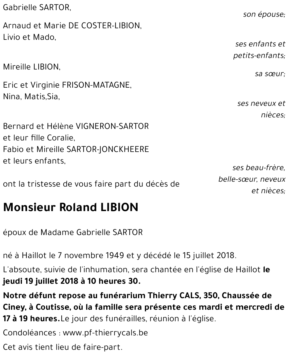 Roland LIBION