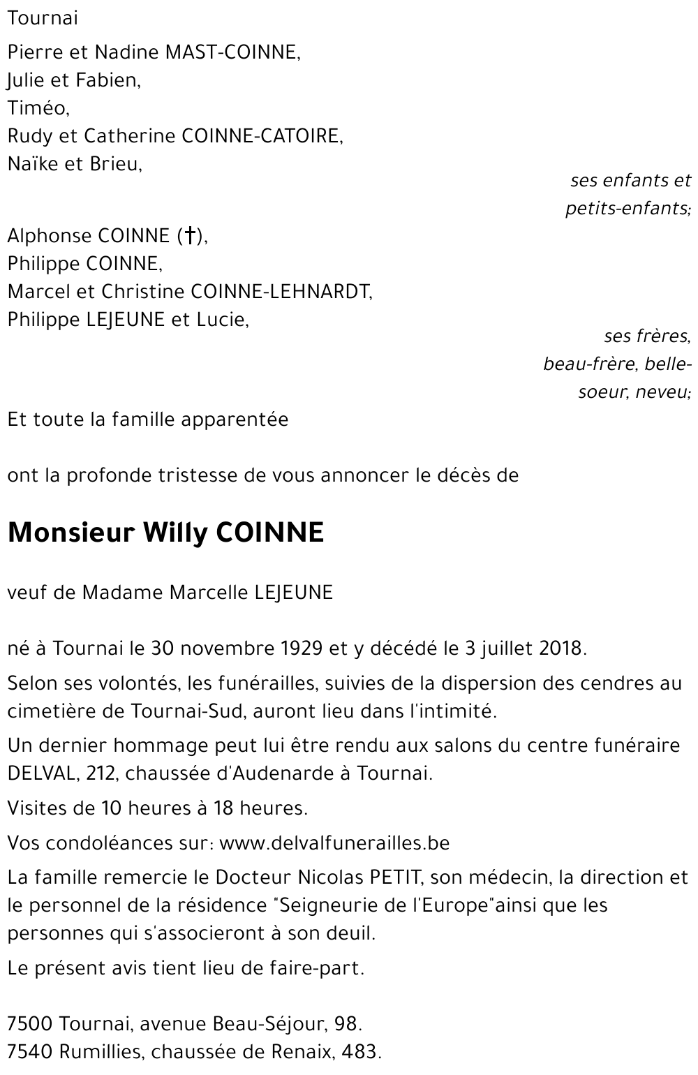 Willy COINNE