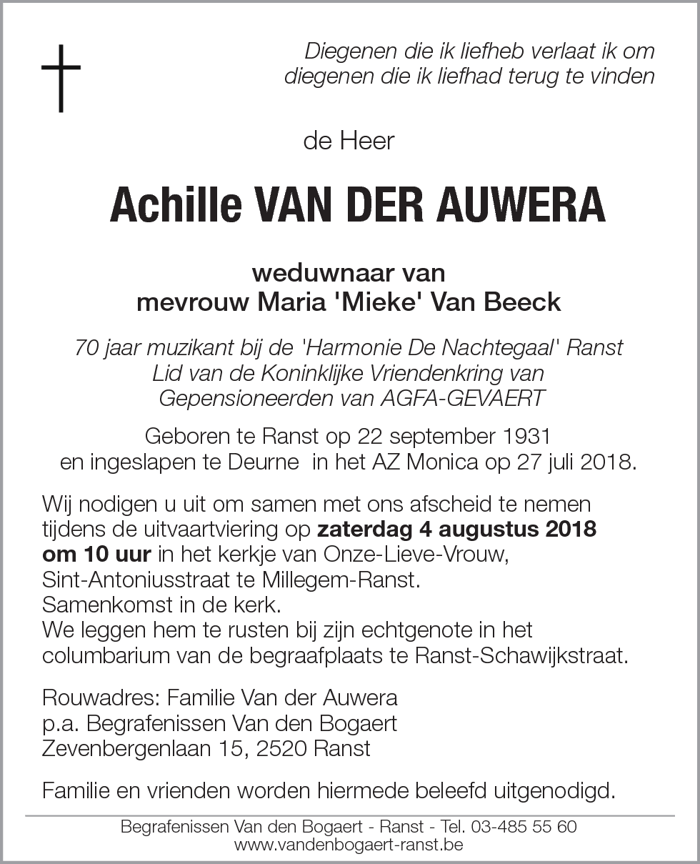 Achille van der Auwera