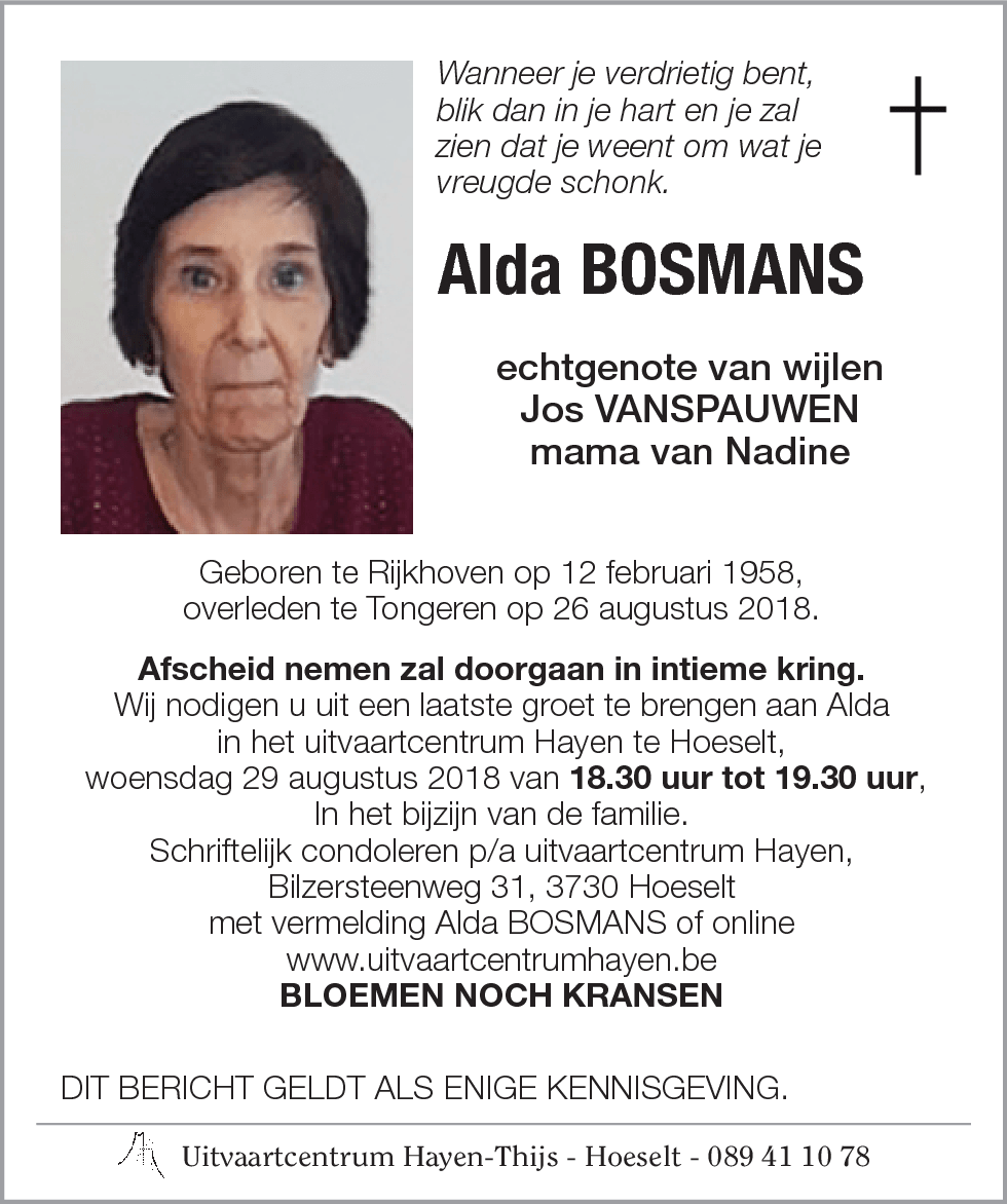 Alda BOSMANS