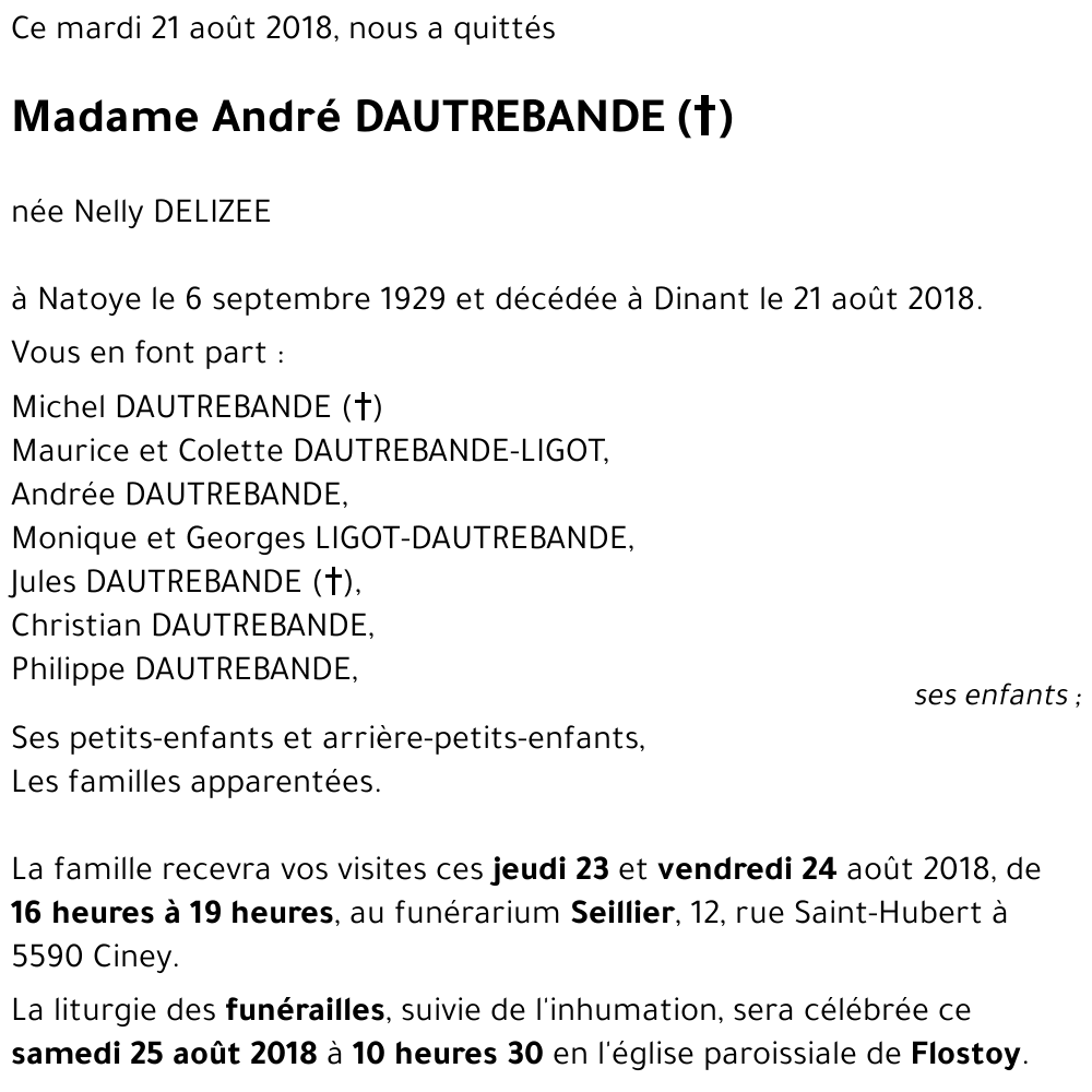 André DAUTREBANDE ((+))