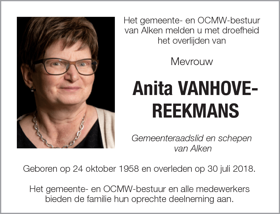Anita Vanhove-Reekmans
