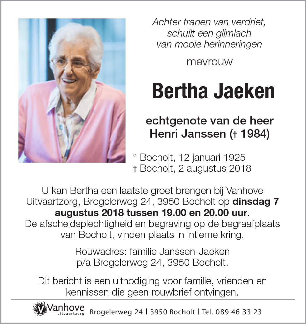 Bertha Jaeken