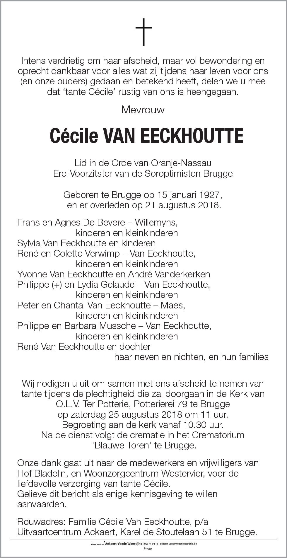 Cécile Van Eeckhoutte