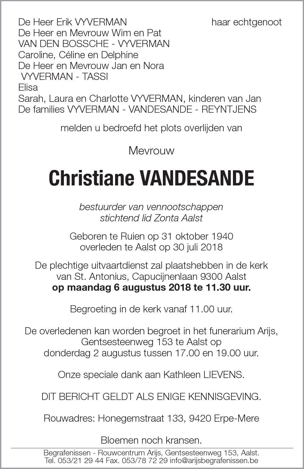 Christiane Vandesande