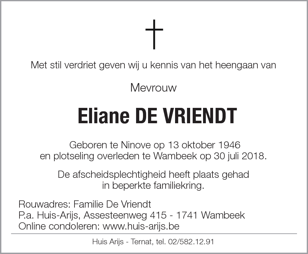 Eliane De Vriendt