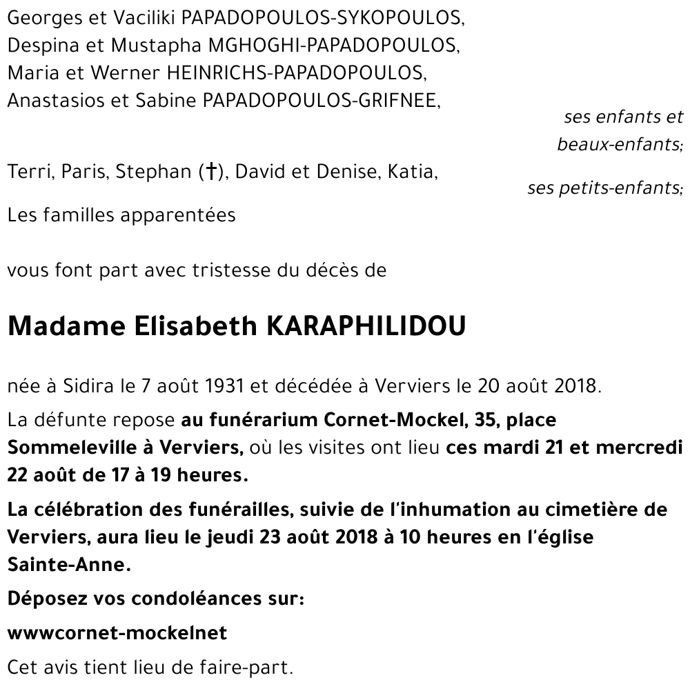 Elisabeth KARAPHILIDOU