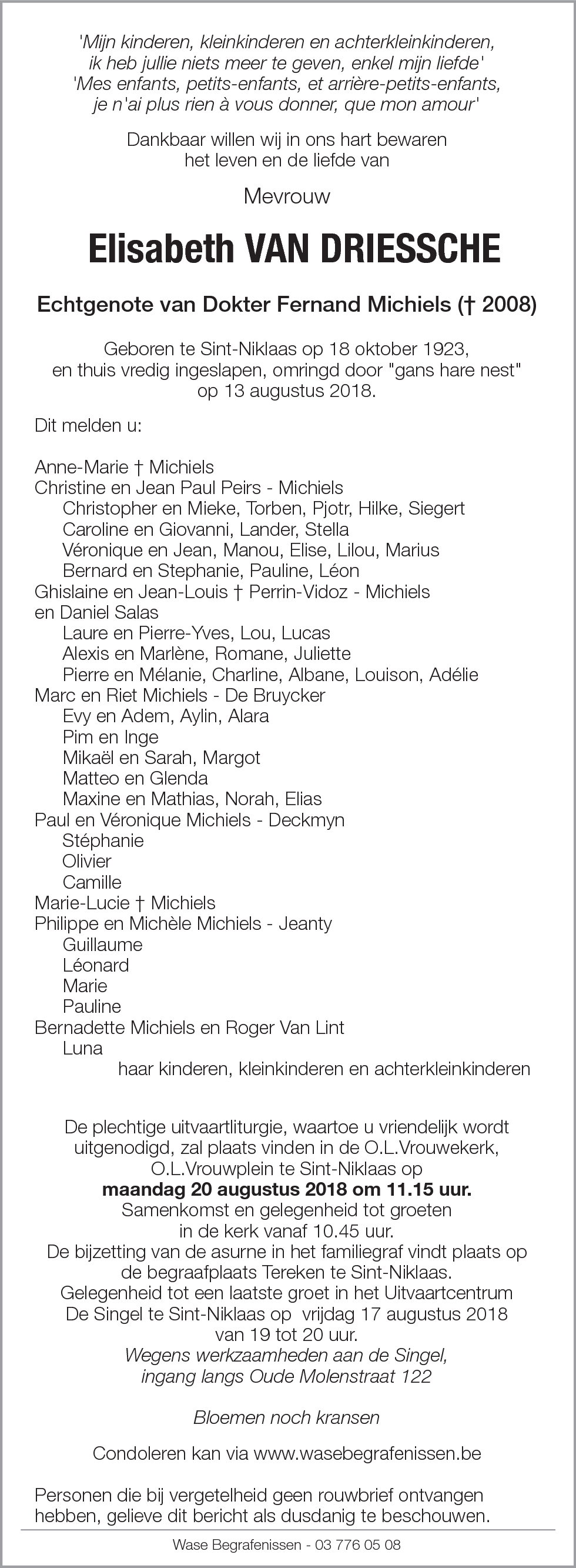 Elisabeth Van Driessche