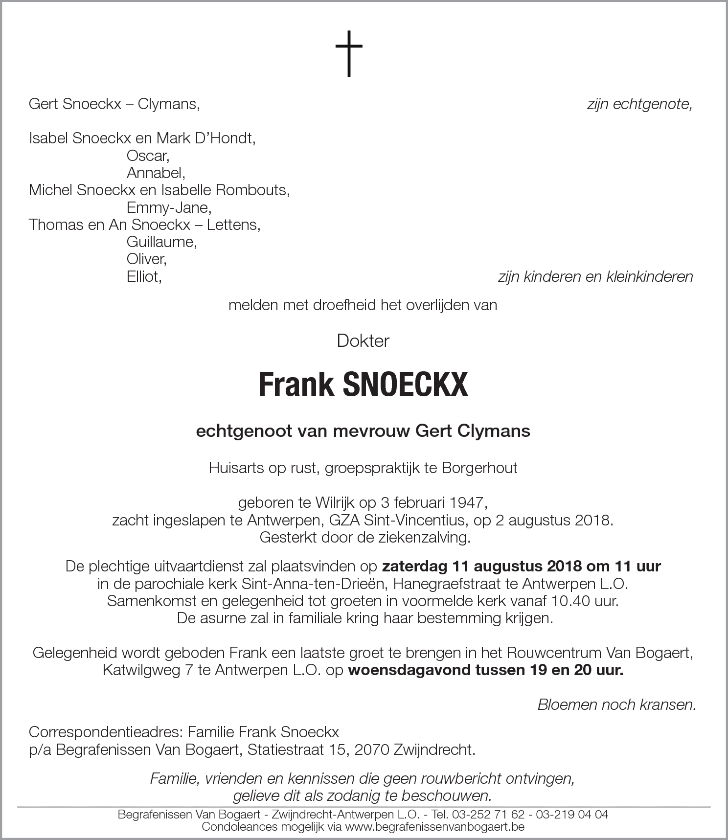 Frank Snoeckx