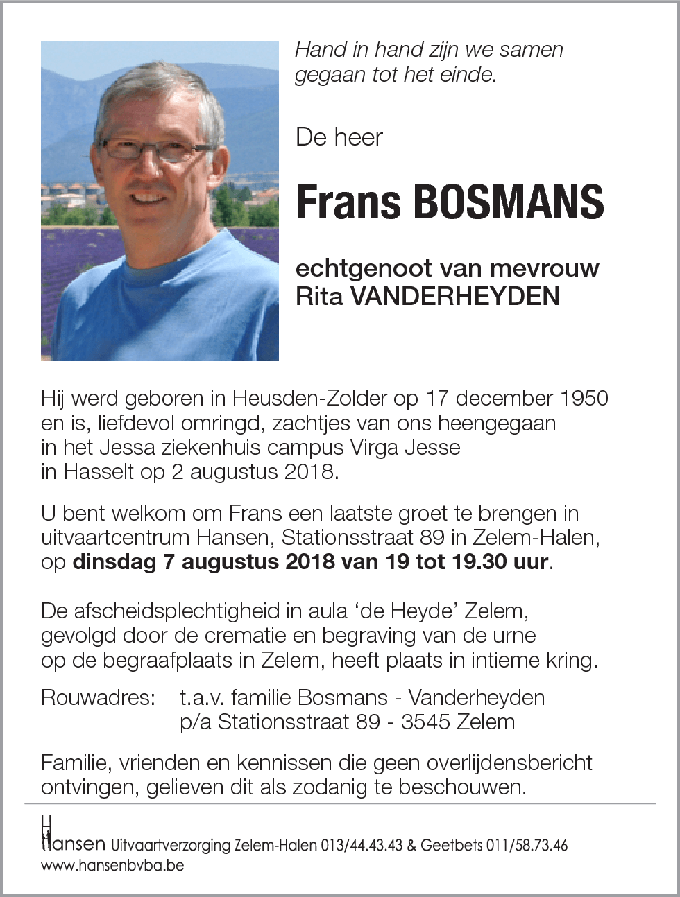 Frans BOSMANS
