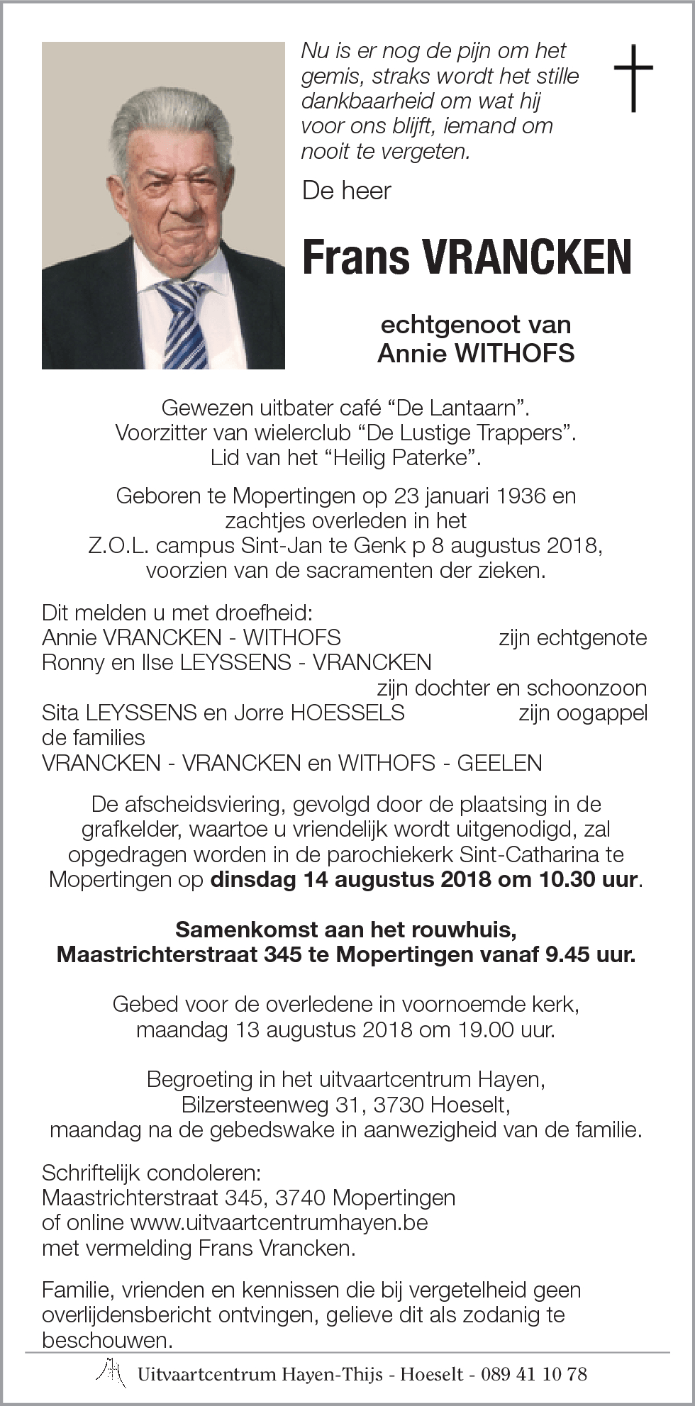 Frans VRANCKEN