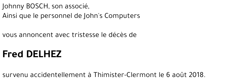 Fred DELHEZ