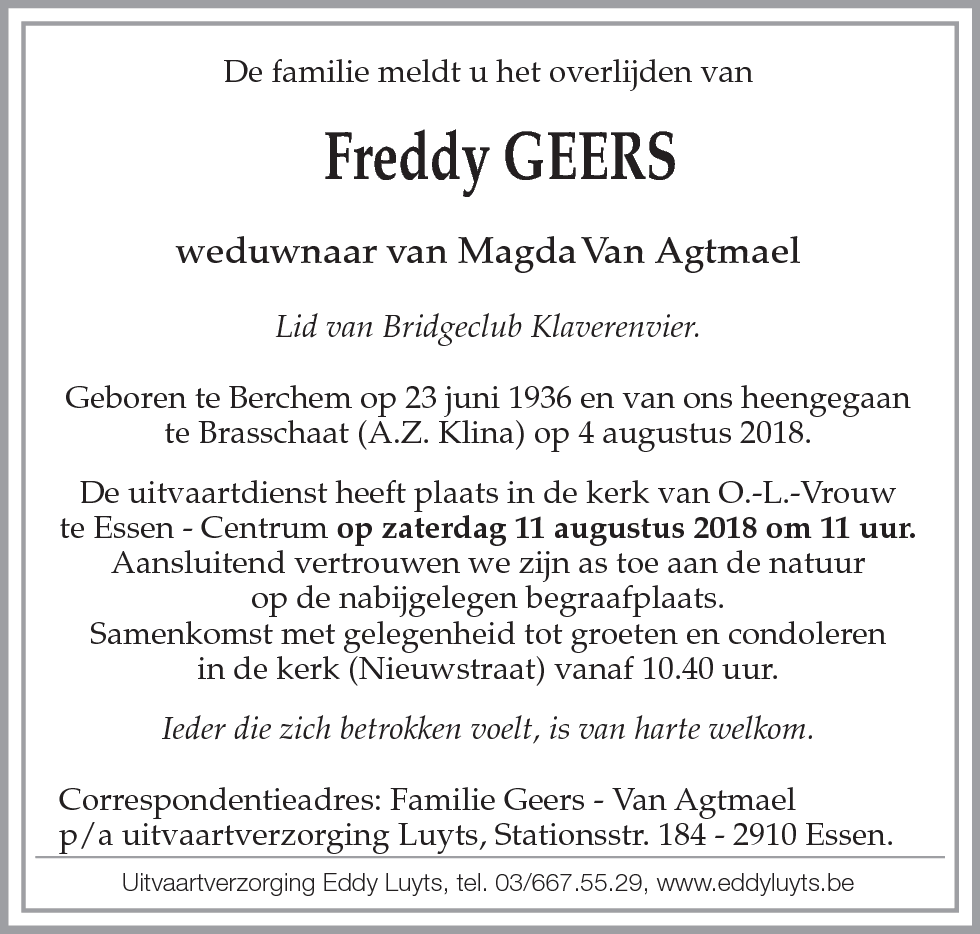 Freddy Geers