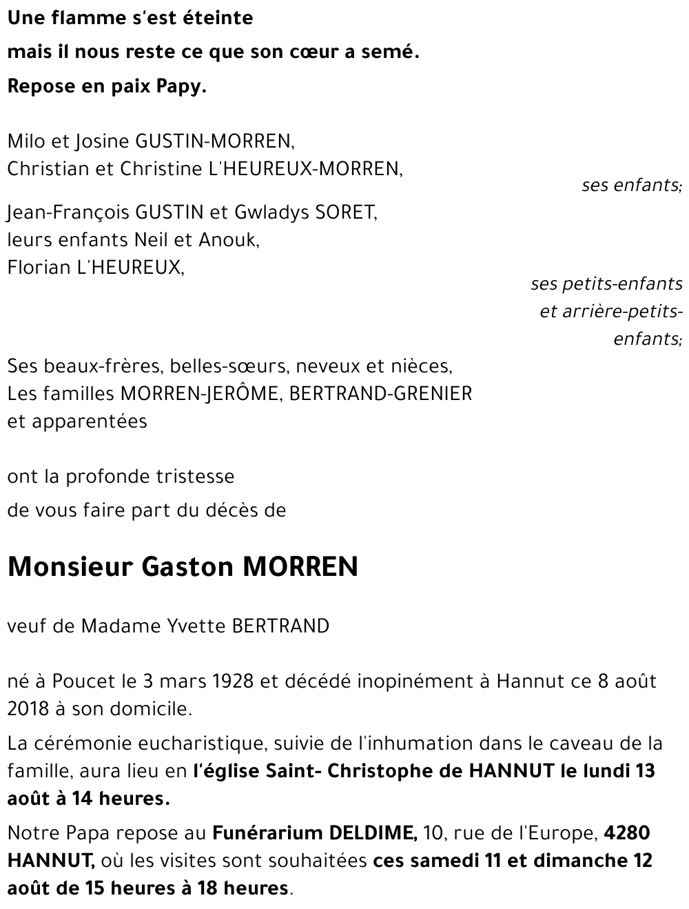 Gaston MORREN
