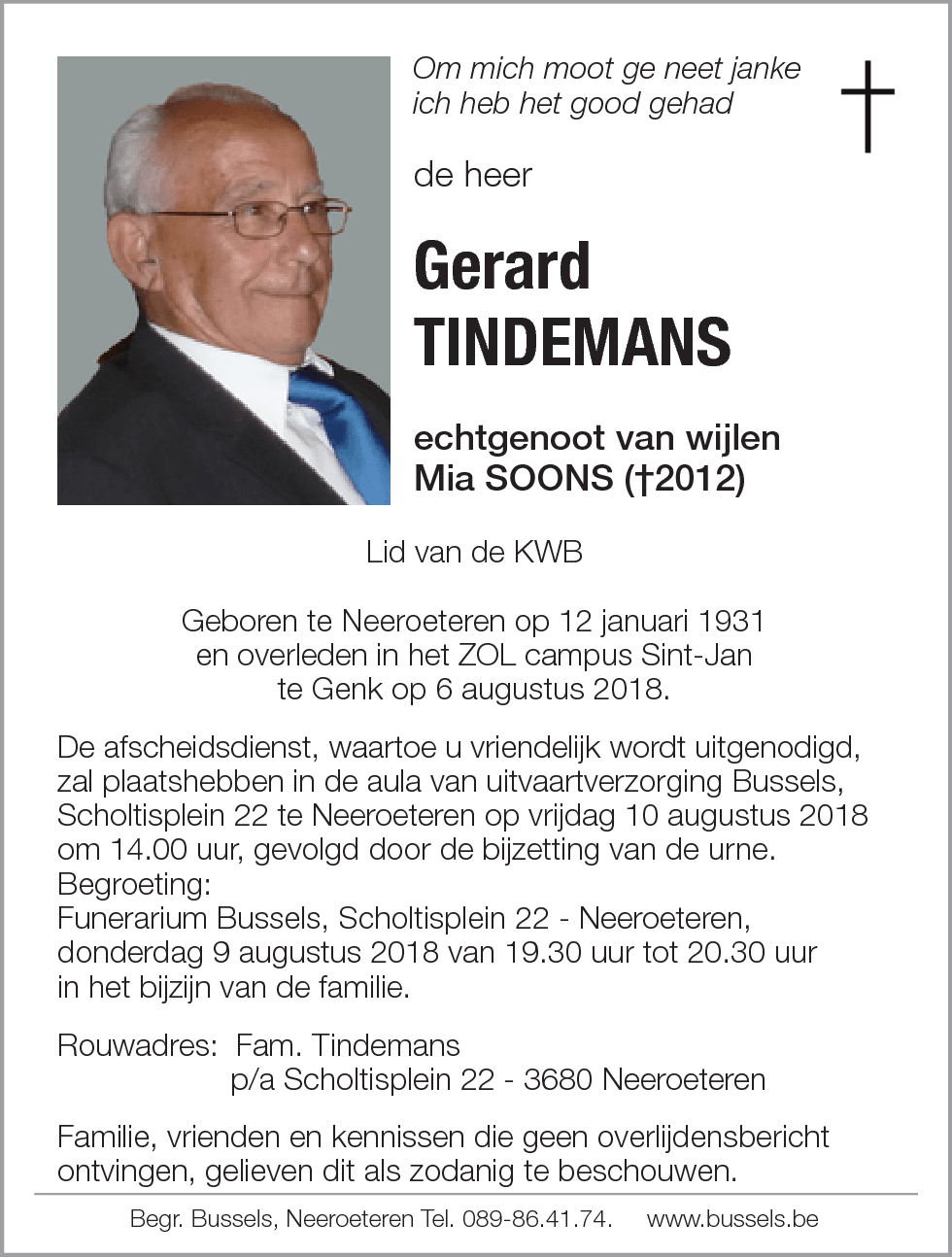 Gerard Tindemans