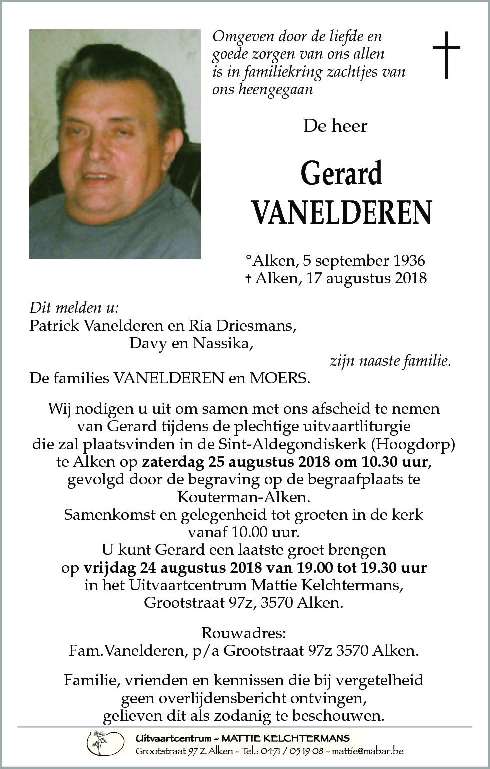 Gerard VANELDEREN
