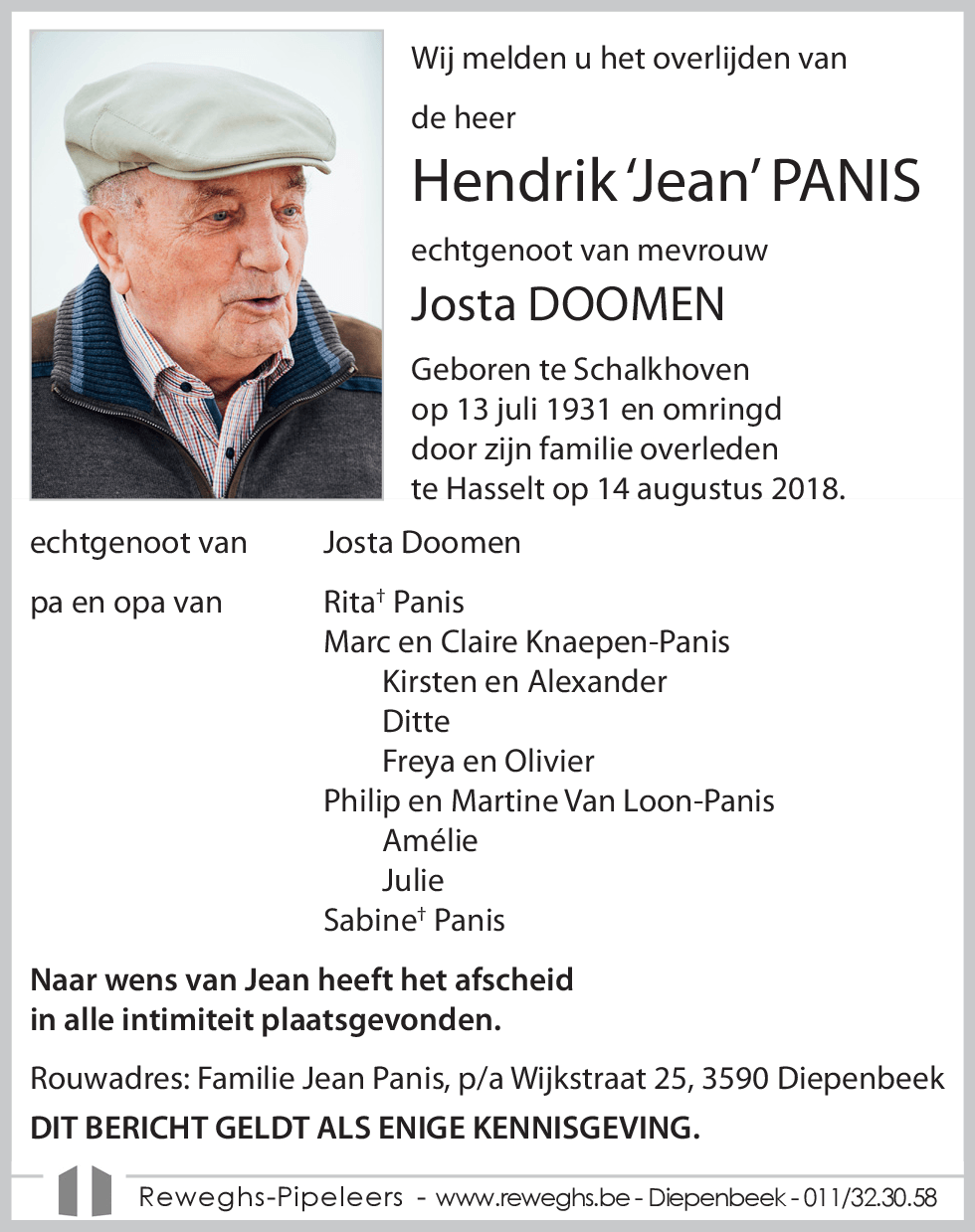 Hendrik 'Jean' Panis