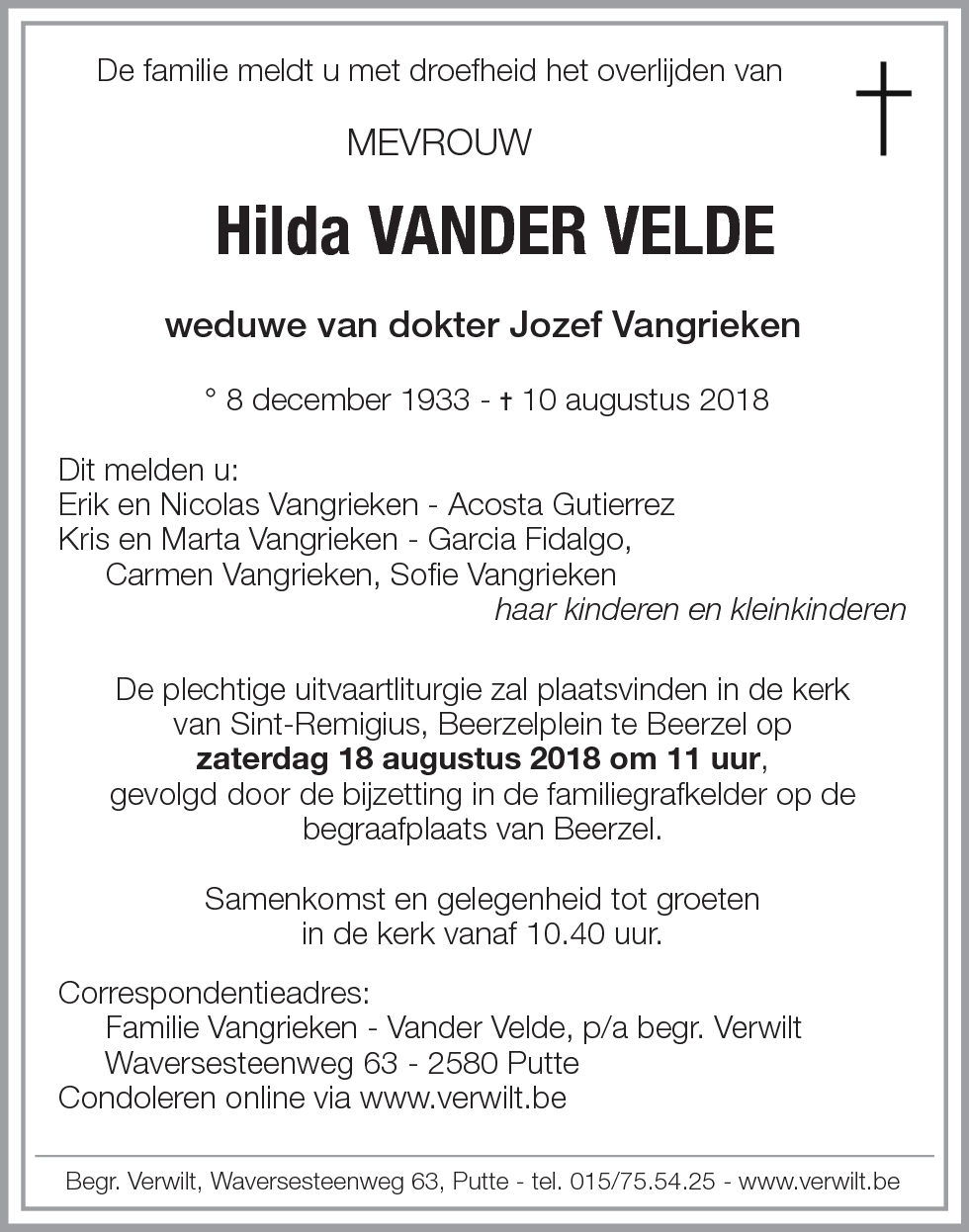Hilda Vander Velde