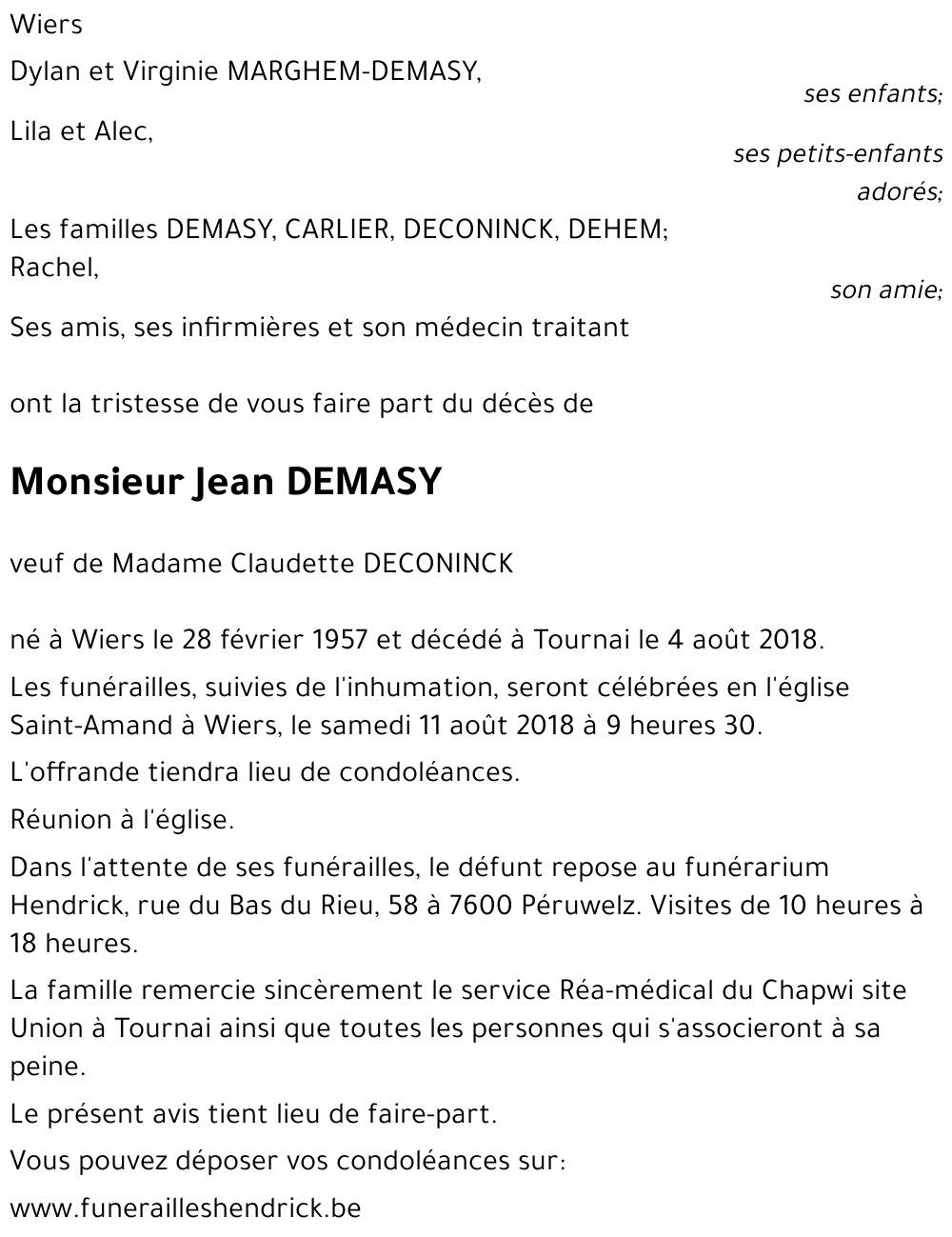 Jean DEMASY