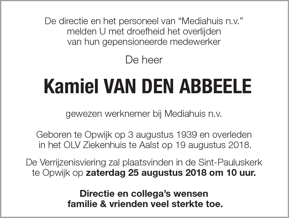 Kamiel Van den Abbeele