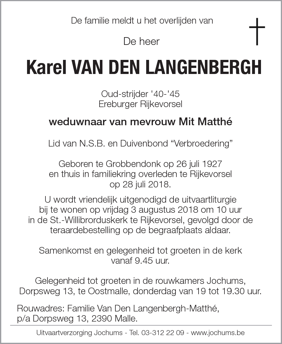 Karel Van Den Langenbergh