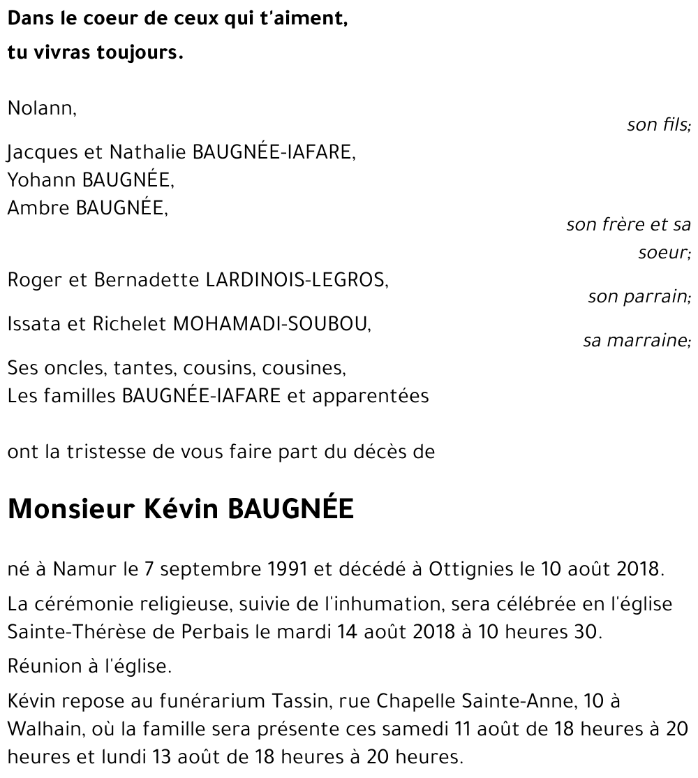 Kévin BAUGNEE
