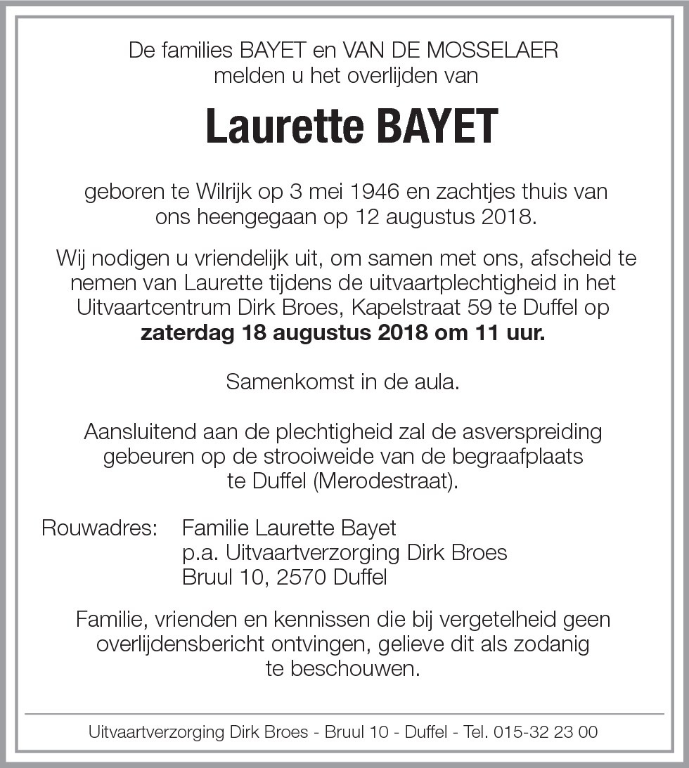 Laurette Bayet