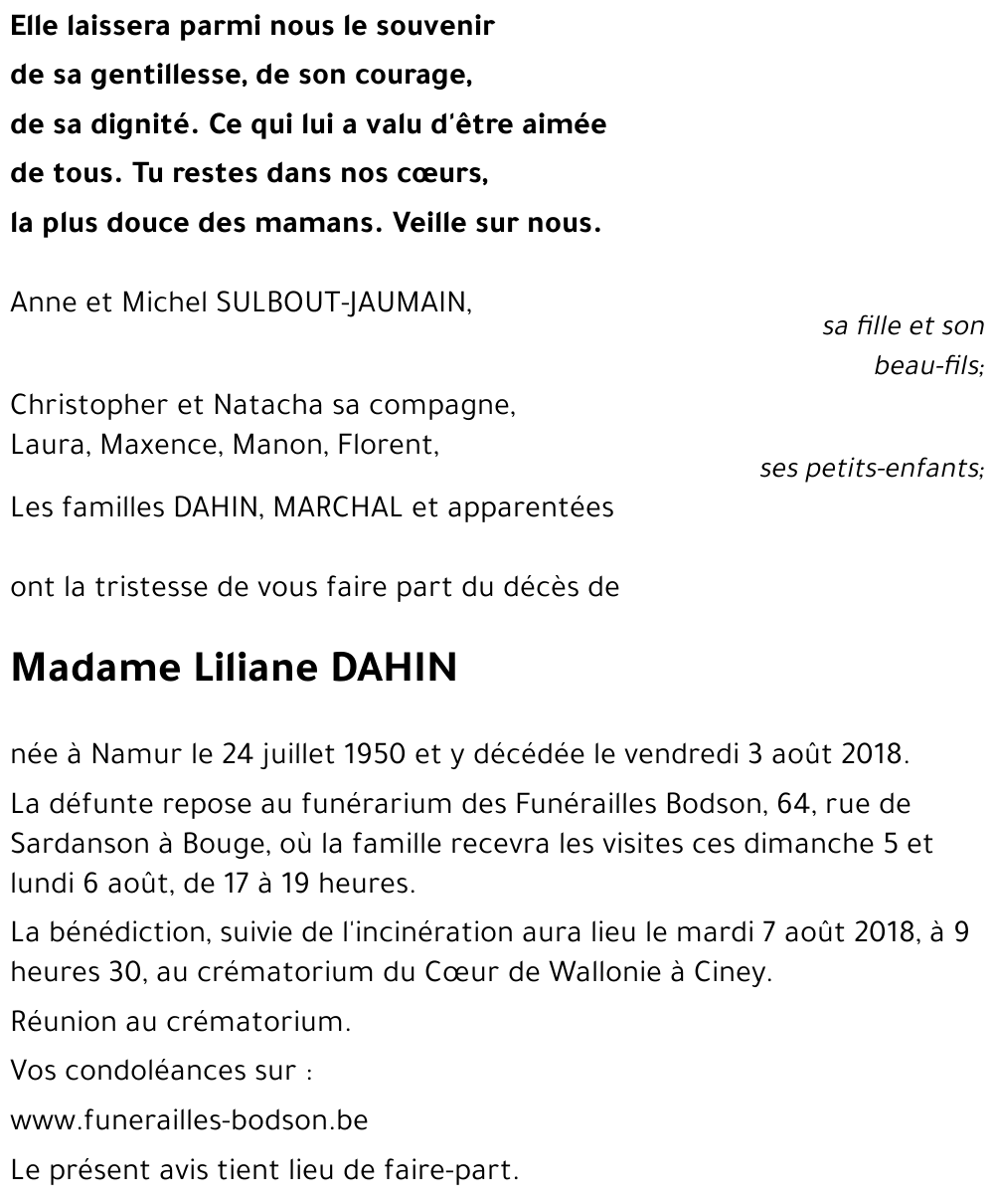 Liliane DAHIN