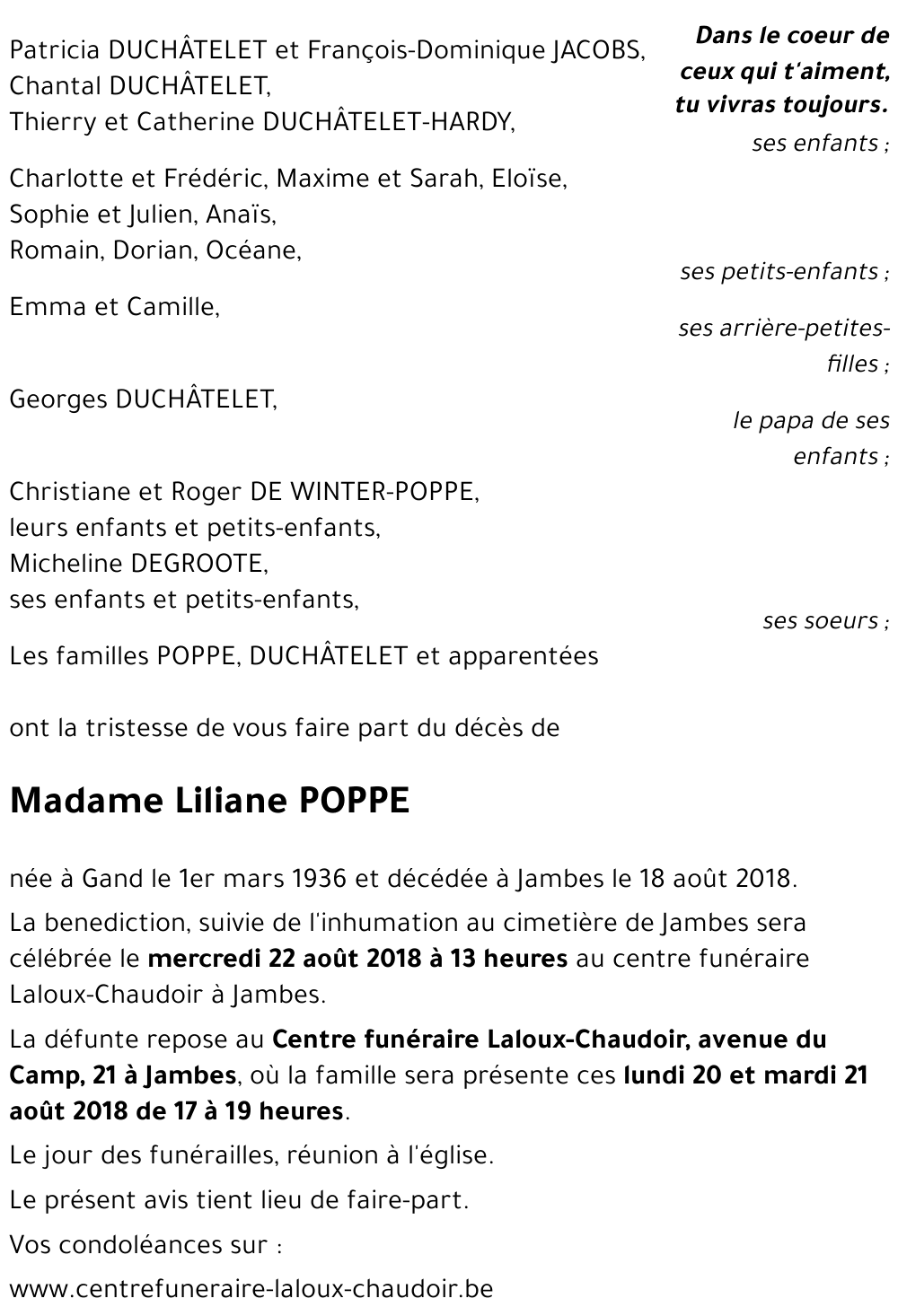 Liliane POPPE