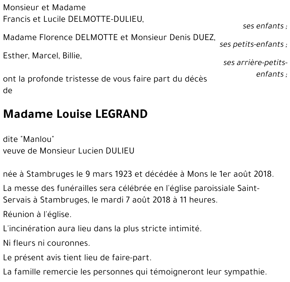 Louise LEGRAND