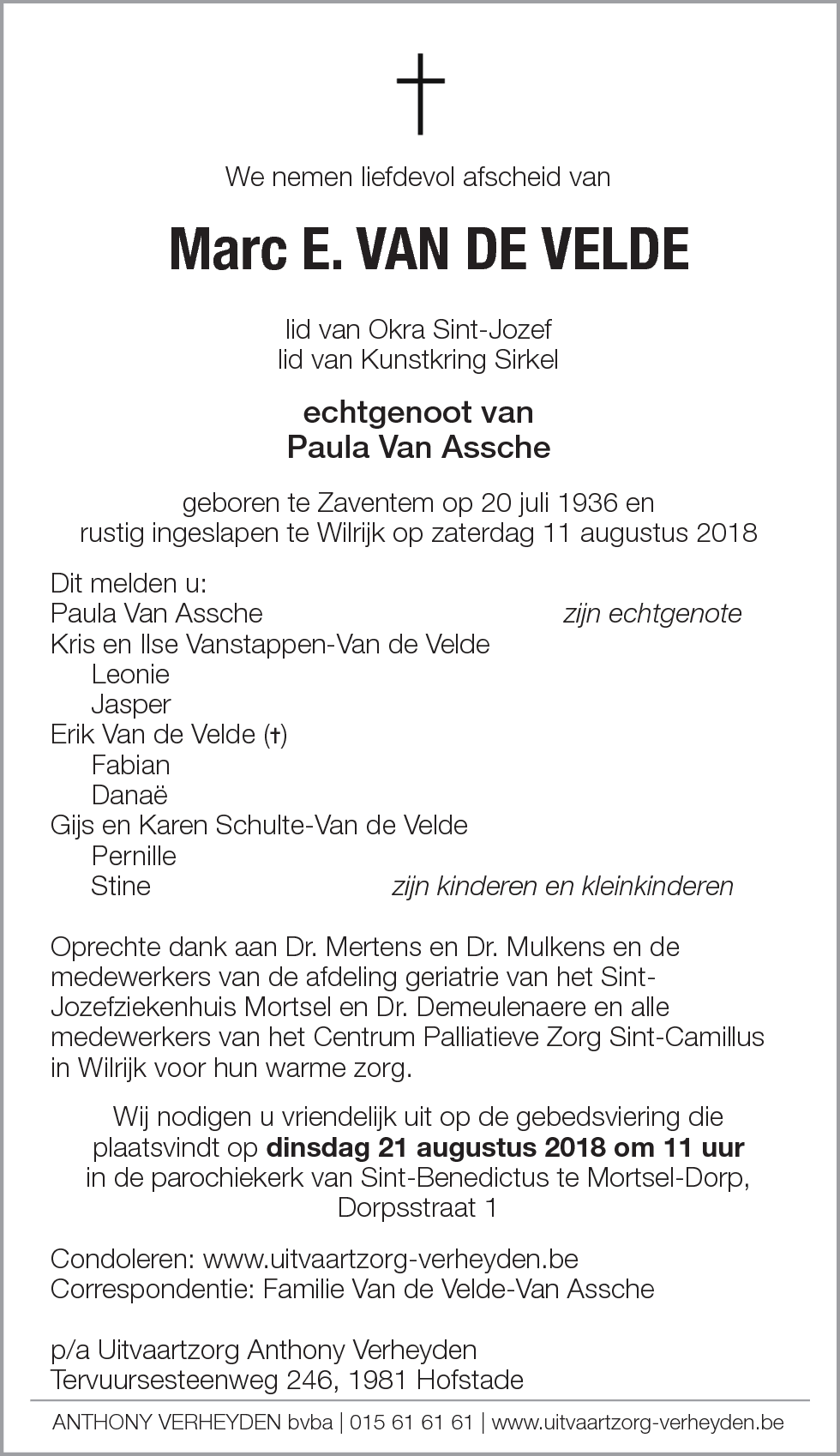 Marc E. Van de Velde