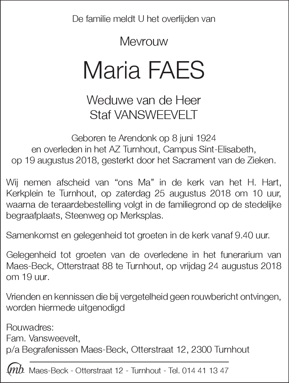 Maria Faes