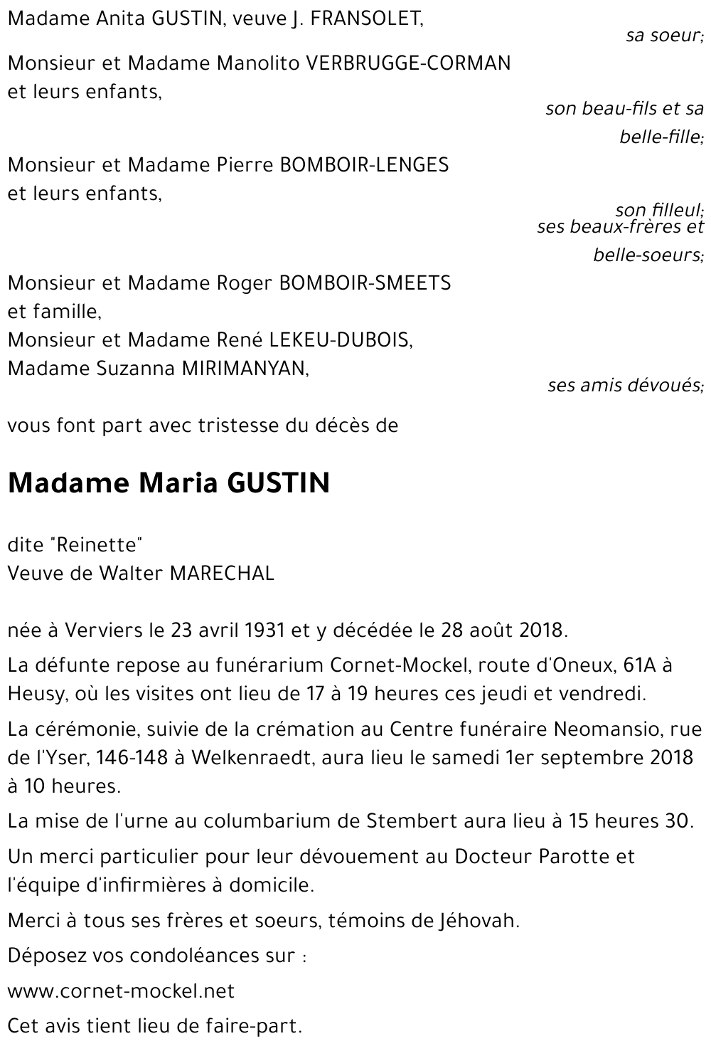 Maria GUSTIN