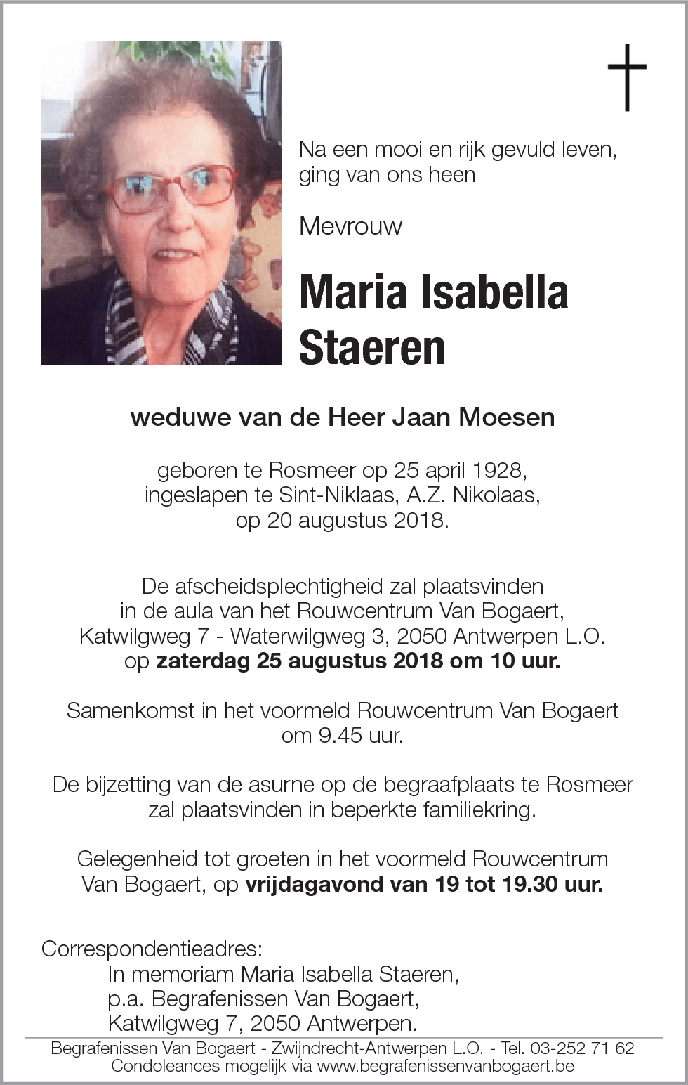 Maria Isabella Staeren
