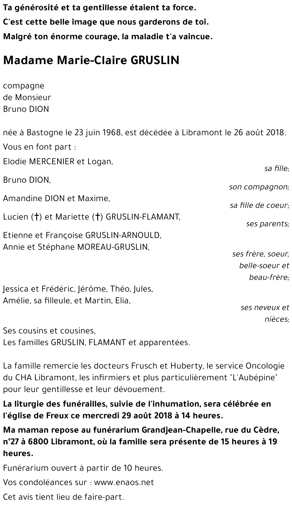 Marie-Claire GRUSLIN