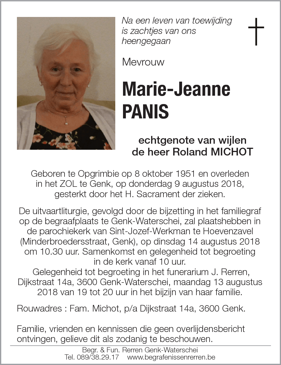 Marie-Jeanne PANIS