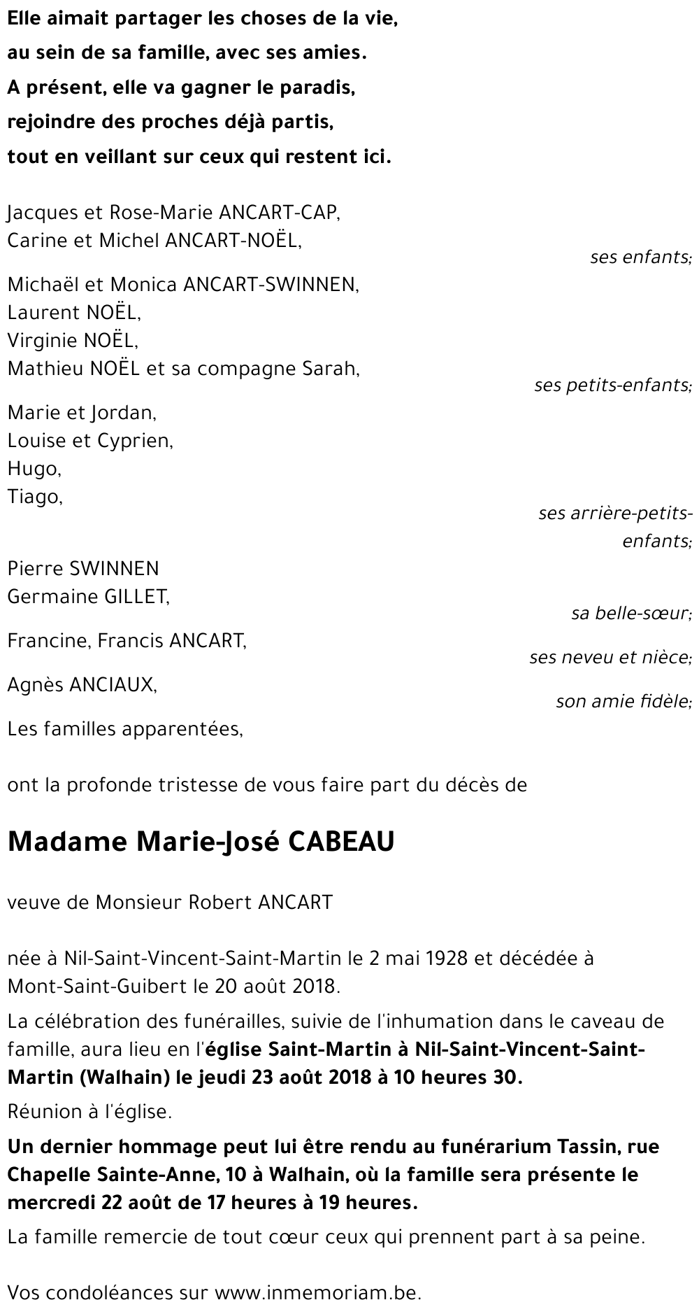 Marie-José CABEAU