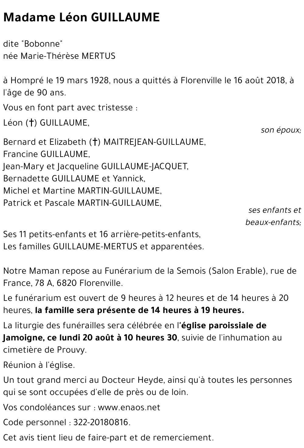 Marie-Thérèse MERTUS