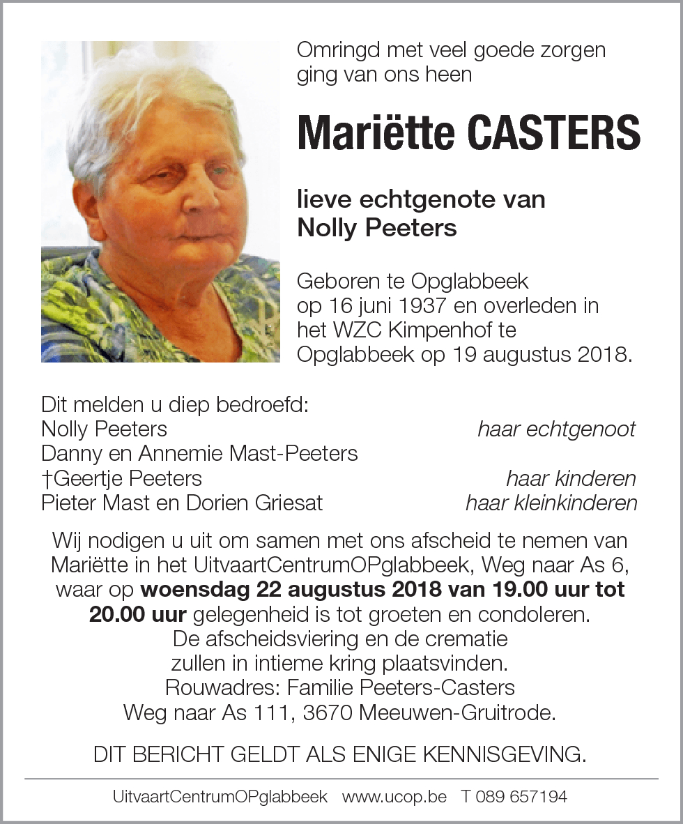 Mariëtte Casters