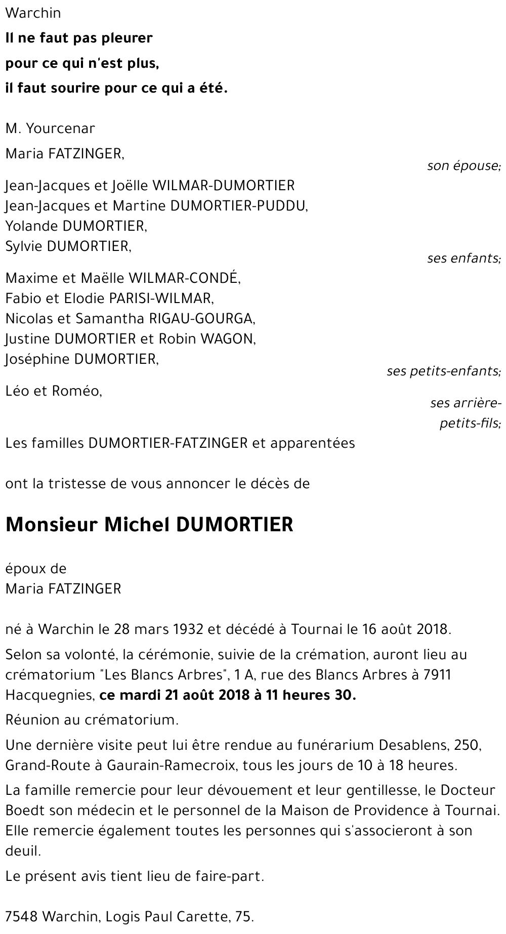 Michel DUMORTIER