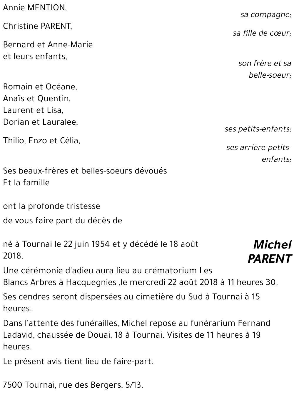 Michel PARENT