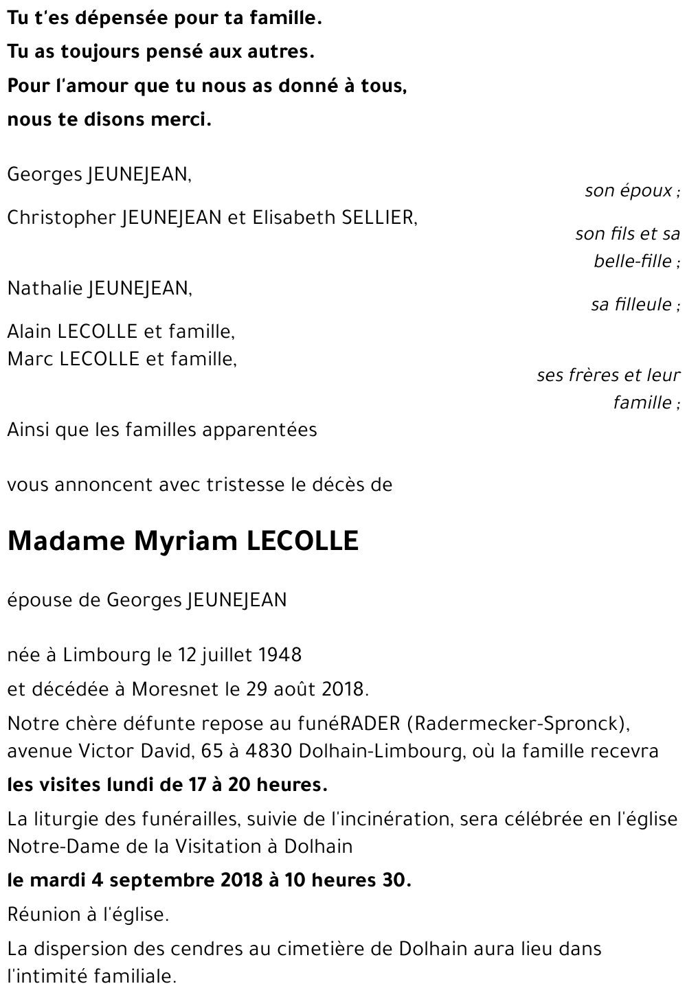 Myriam LECOLLE
