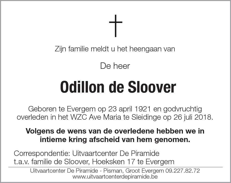 Odillon de Sloover