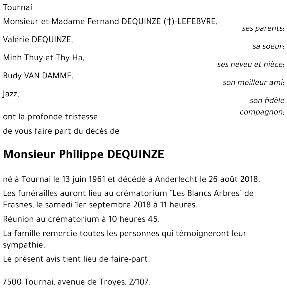 Philippe DEQUINZE