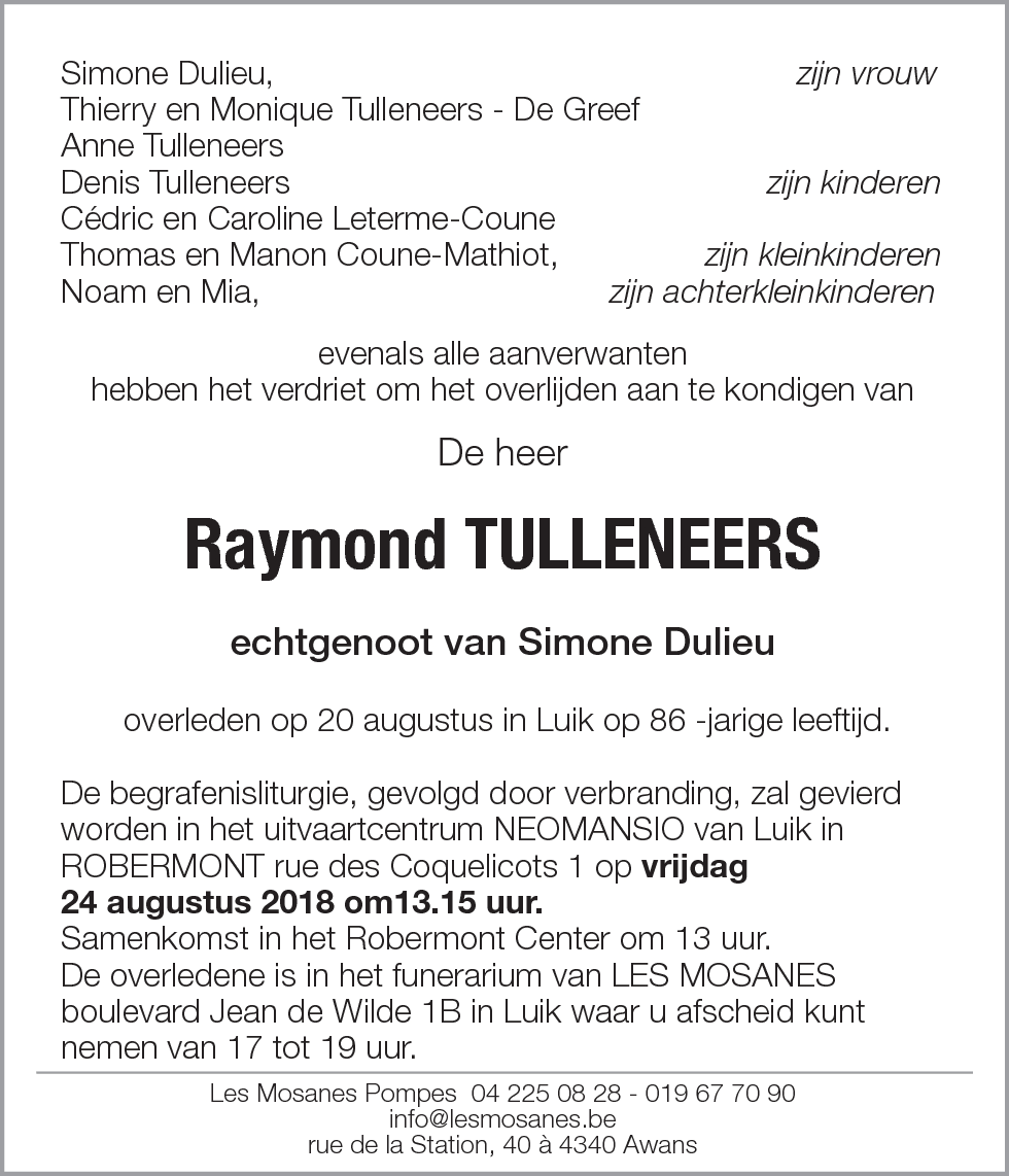 Raymond Tulleneers