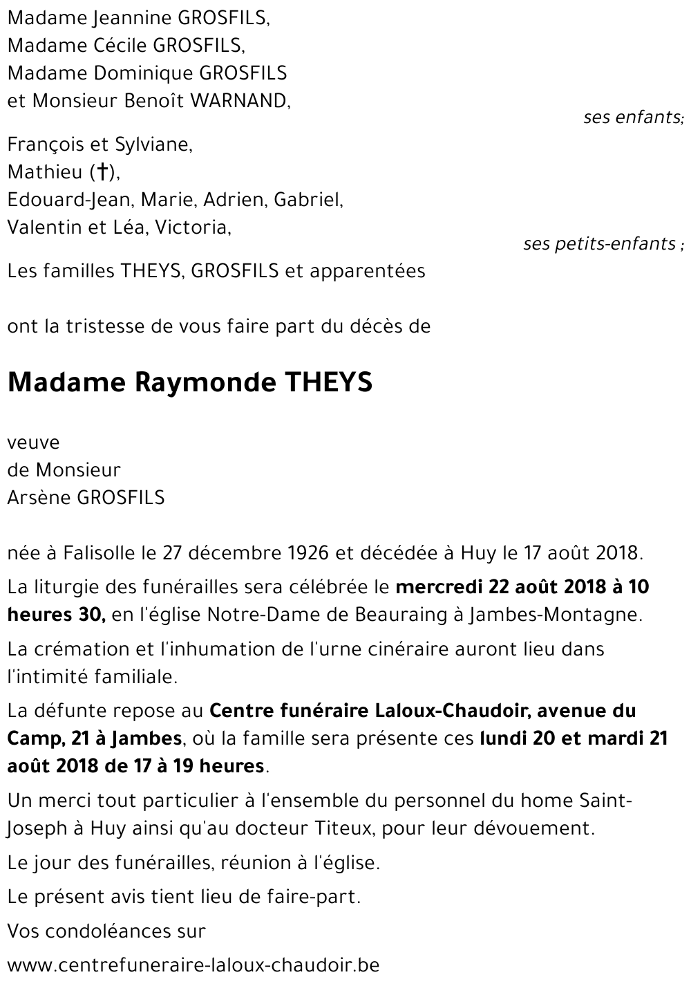 Raymonde THEYS