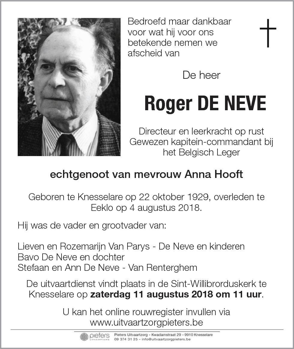 Roger De Neve