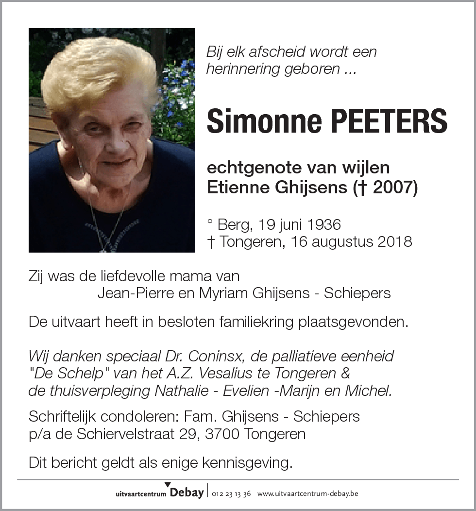 Simonne Peeters